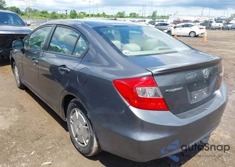 2012 Honda Civic Hf из США, поврежденный, VIN 2HGFB2F62CH553990